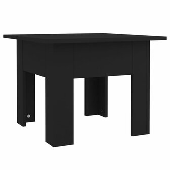 Salontafel 55x55x42 cm bewerkt hout zwart 2