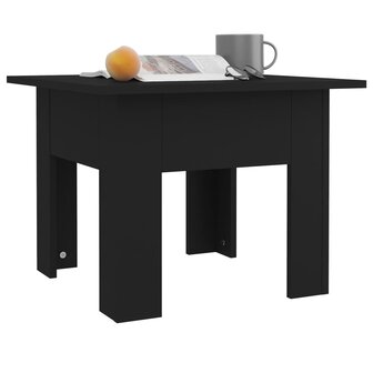 Salontafel 55x55x42 cm bewerkt hout zwart 4