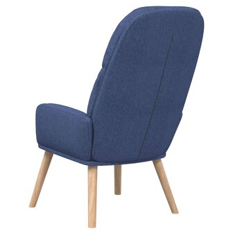 Relaxstoel stof blauw 5