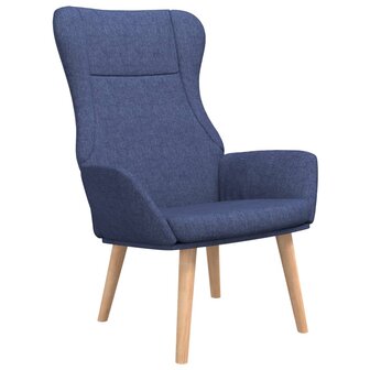 Relaxstoel stof blauw 2