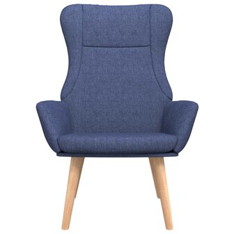 Relaxstoel stof blauw 3
