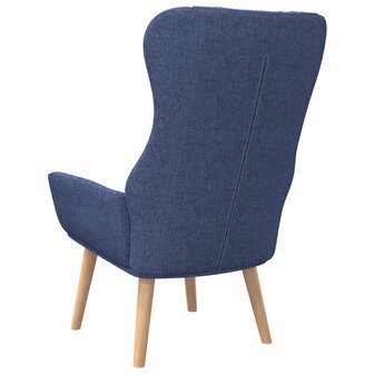 Relaxstoel stof blauw 5