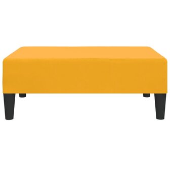 Voetenbank 78x56x32 cm fluweel geel 3