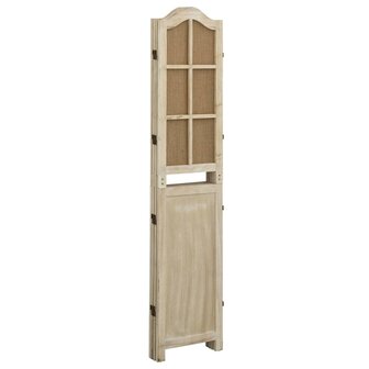 Kamerscherm met 4 panelen 140x165 cm stof bruin 3