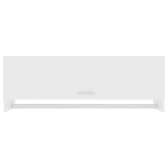 Kledingkast 100x32,5x35 cm bewerkt hout wit 3