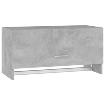 Kledingkast 70x32,5x35 cm bewerkt hout betongrijs 2