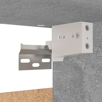 Kledingkast 70x32,5x35 cm bewerkt hout betongrijs 8