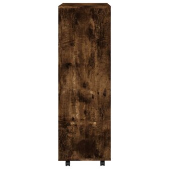 Kledingkast 80x40x110 cm bewerkt hout gerookt eikenkleurig 6