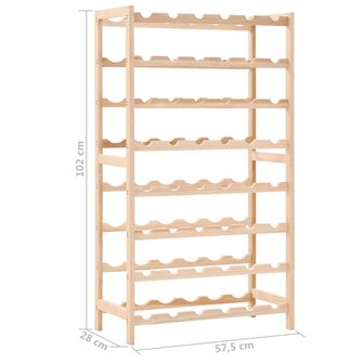Wijnrek 57,5x28x102 cm cederhout 7