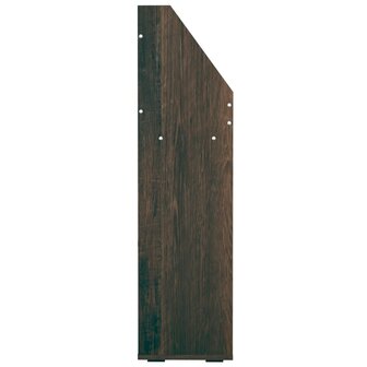 Kindertijdschriftenrek 71x30x114 cm bewerkt hout gerookt eiken 4