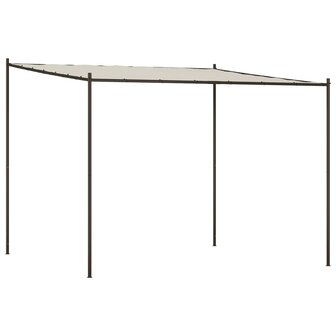 Prieel 3x3 m 180 g/m&sup2; stof en staal wit 2