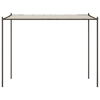 Prieel 3x3 m 180 g/m&sup2; stof en staal wit 3