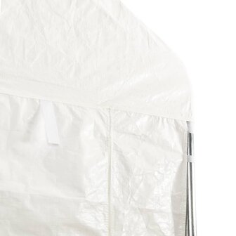 Prieel met dak 2,28x2,23x2,69 m polyetheen wit 4