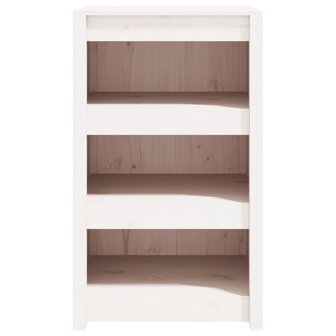 Keukenkast voor buiten 55x55x92 cm massief grenenhout wit 4