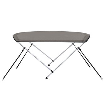 Biminitop 2 bogen 180x130x110 cm grijs 5