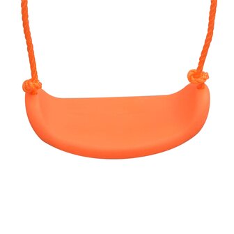 Schommelset met glijbaan en 3 zitjes oranje 4