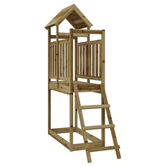 Speelhuis 53x110x214 cm ge&iuml;mpregneerd grenenhout 1