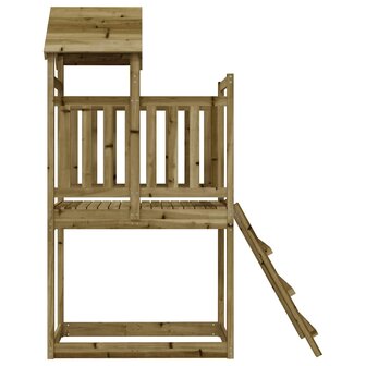 Speelhuis 53x110x214 cm ge&iuml;mpregneerd grenenhout 5