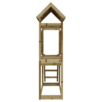 Speelhuis 53x110x214 cm ge&iuml;mpregneerd grenenhout 6