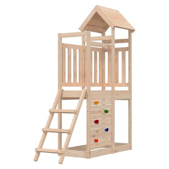 Speelhuis 52,5x110,5x214 cm massief grenenhout 1