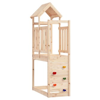 Speeltoren met rotswand 53x110x214 cm massief grenenhout 1