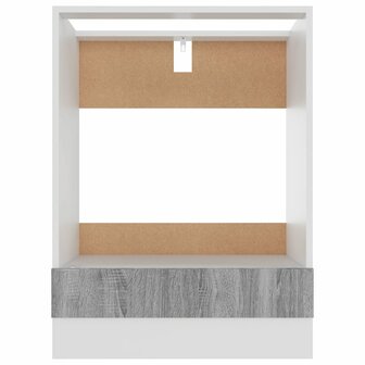 Ovenkast Riga 60x46x81,5 cm grijs sonoma eikenkleurig 5