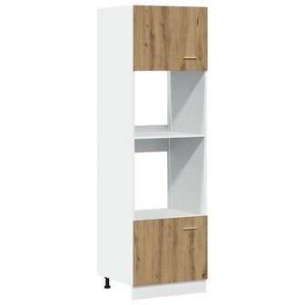 Magnetronkast 60x57x207 cm bewerkt hout ambachtelijk eiken 2