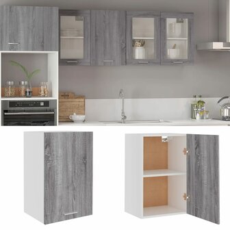 Wandkast Lyon 39,5x31x60 cm grijs sonoma eikenkleurig 1