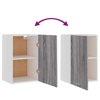 Wandkast Lyon 39,5x31x60 cm grijs sonoma eikenkleurig 8