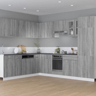 Wandkast Lyon 29,5x31x60 cm grijs sonoma eikenkleurig 3