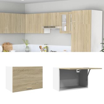 Hangkast 60x31x40 cm spaanplaat sonoma eikenkleurig 1