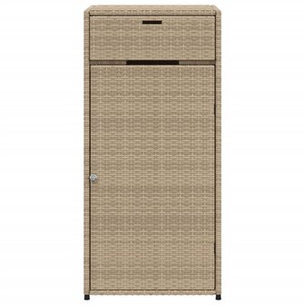 Tuinkast 55x55x111 cm poly rattan beige 7