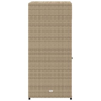 Tuinkast 55x55x111 cm poly rattan beige 8