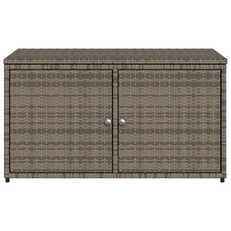 Tuinkast 110x55x60,5 cm poly rattan grijs 6