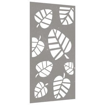 Wanddecoratie tuin bladontwerp 105x55 cm cortenstaal 3