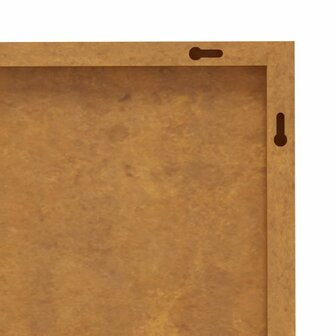 Wanddecoratie tuin bladontwerp 105x55 cm cortenstaal 7