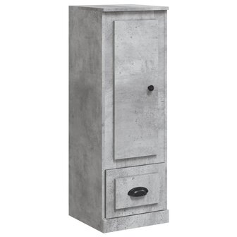 Hoge kast 36x35,5x103,5 cm bewerkt hout betongrijs 2
