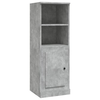 Hoge kast 36x35,5x103,5 cm bewerkt hout betongrijs 2