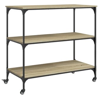 Keukentrolley 102x50x95 cm bewerkt hout sonoma eikenkleurig 2