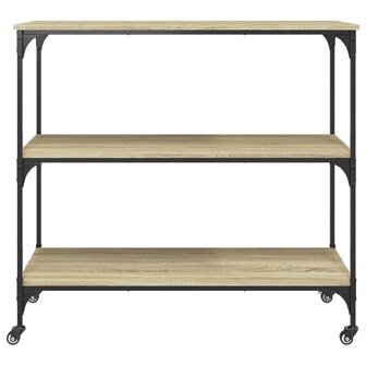Keukentrolley 102x50x95 cm bewerkt hout sonoma eikenkleurig 7