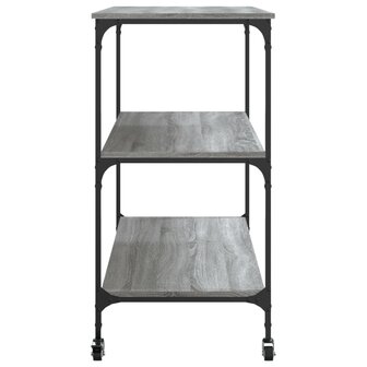 Keukentrolley 102x50x95 cm bewerkt hout grijs sonoma eiken 8