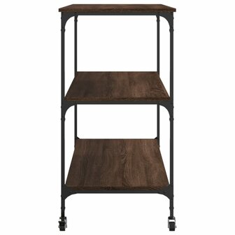 Keukentrolley 102x50x95 cm bewerkt hout bruin eikenkleurig 8