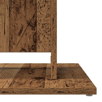 Bistrotafel 60x60x75 cm bewerkt hout oud houtkleurig 7
