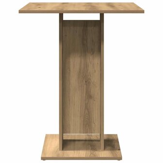 Bistrotafel 60x60x75 cm spaanplaat artisanaal eikenkleurig 4