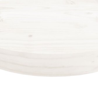 Tafelblad rond &Oslash;30x3 cm massief grenenhout wit 5