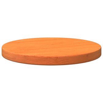 Tafelblad rond &Oslash;30x2,5 cm massief grenenhout wasbruin 4