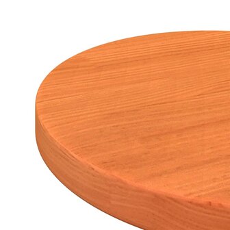 Tafelblad rond &Oslash;30x2,5 cm massief grenenhout wasbruin 5