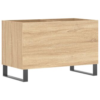 Platenkast 74,5x38x48 cm bewerkt hout sonoma eikenkleurig 2