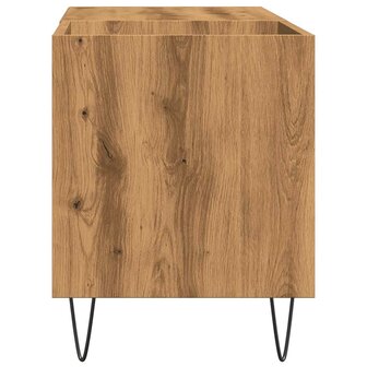 Platenkast 84,5x38x48 cm bewerkt hout artisanaal eikenkleur 5