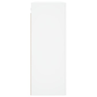Wandkast 69,5x34x90 cm bewerkt hout wit 8